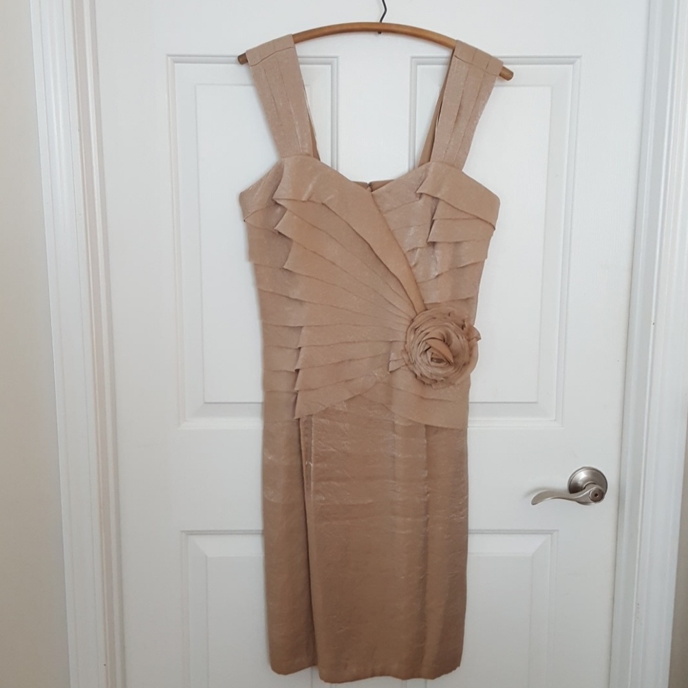 London Times Champagne Colored Dress
